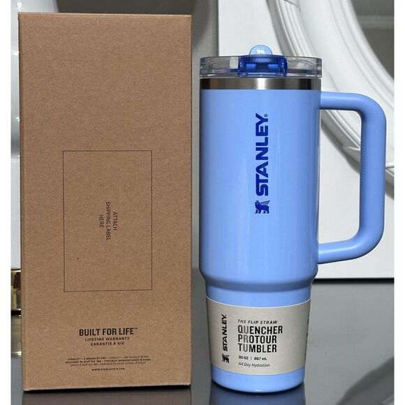 STANLEY QUENCHER PROTOUR FLIP STRAW TUMBLER, 30OZ- CORNFLOWER GLOSS - Picture 1 of 5